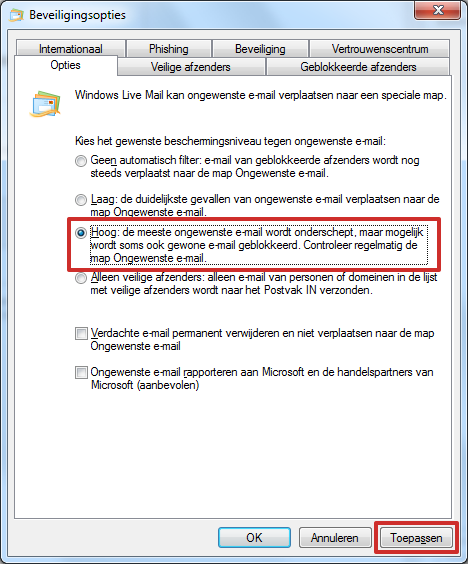 20150817_spamfilter van windows live mail_spamfilter instellen